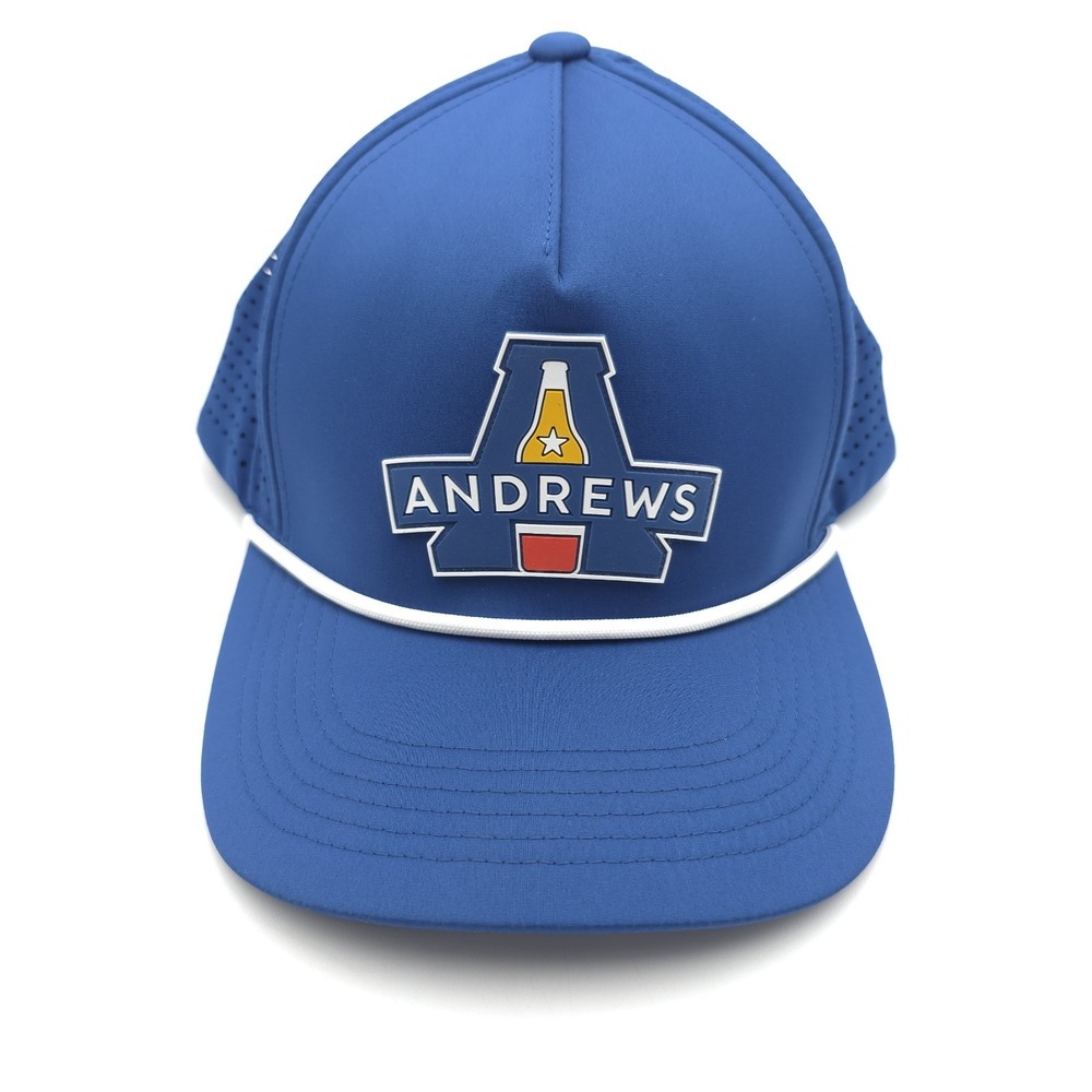 Andrews Distributing Blue Rope Hat Snapback Trucker Adjustable Breathable
